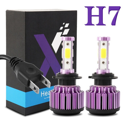 

2X H7 LED Headlight Kit 48000LM High or Low Beam Bulbs 6000K Bright VS Xenon HID