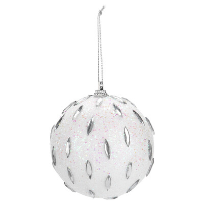 

Tailored Christmas Rhinestone Glitter Baubles Balls Xmas Tree Ornament Decoration 8CM