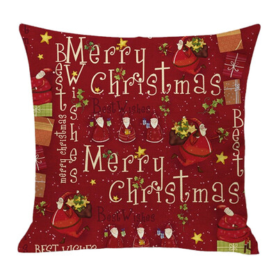 

〖Follure〗New Christmas Cotton Linen Pillow Case Sofa Cushion Cover Home Decor