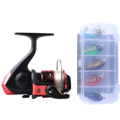 

1 Set 521 Fishing Reel Artificial Bait Metal Wheel With Line Portable Outdoor Fishing Accessories Top Sale