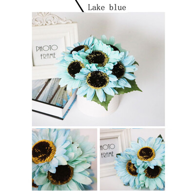 

〖Follure〗Fake Sunflowers Silk Flowers Table Centerpieces Arrangements Home Indoor