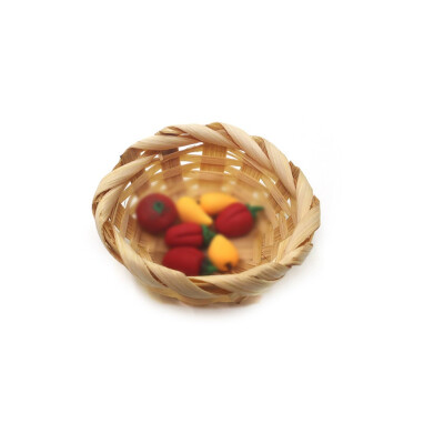 

Siaonvr 11216 Doll House Miniature Scene Model Bamboo Basket Pretend Toys