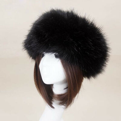 

Women Russian Thick Fluffy Cap Fake Faux Fur Headband Hat Winter Ear Warmer Ski