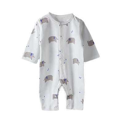 

Newborn Jumpsuit Cartoon Print Long Sleeve Cotton Rompers Baby Girls Boys