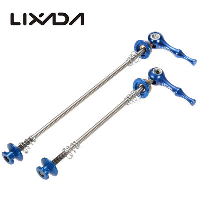 

Lixada 2Pcs Ultralight Bicycle Skewers Quick Release Titanium Axle QR Skewer Mountain Road Bike Bicycle Cycling MTB Wheel Hub Skew