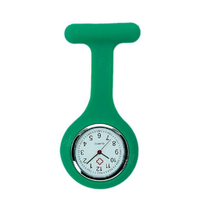 

Silicone Pin Brooch Watch Hanging Medical Pocket Watch Pin-on Lapel Block Watches for Nurse Doctor