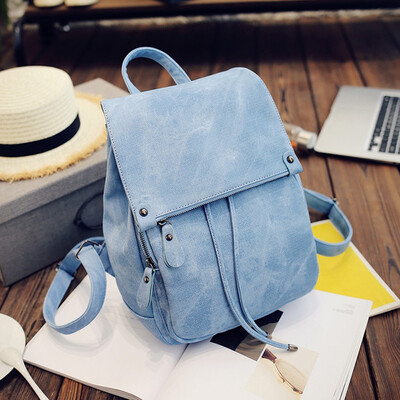 

Tailored Women Soft Leather Casual Small Packet Preppy Style Rucksacks Backpacks Bags
