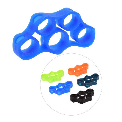 

Elastic Silicone Finger Puller Finger Strength Tension Trainer Exercise Tool for Practicing Guitars Ukulele Piano Five Colors Rand
