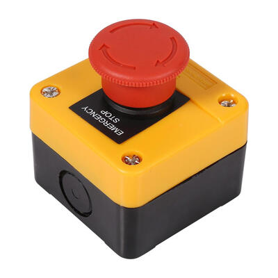 

1Pc 660V 10A Plastic Shell Red Sign Emergency Stop Mushroom Push Button Switch New Emergency Stop Button Emergency Button