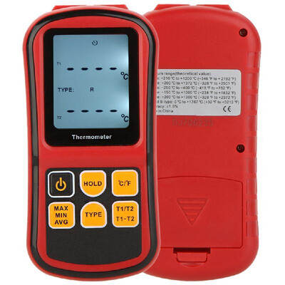 

GM1312 Digital Thermometer Dual-channel Temperature Meter Tester for KJTERSN Thermocouple with LCD Backlight