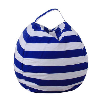 

Canvas Stuffed Plush Toy Bag Foldable Clothes Storage Bean Bag Home Pouch
