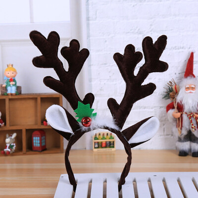 

〖Follure〗Hot Christmas Headband Santa Xmas Party Decor Double Hair Band Clasp Head Hoop