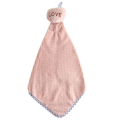 

Multi-Purpose Coral Velvet Kitchen Hanging Hand Towel Kitchen Bathroom Accessories