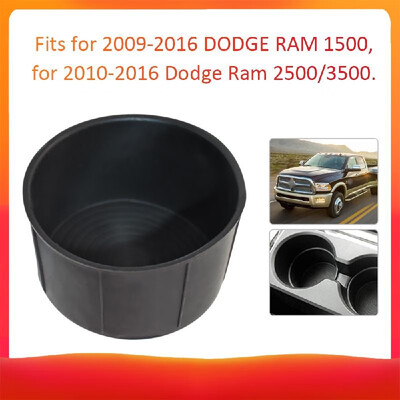 

Car Rubber Cup Holder Insert For Dodge 2009-2016 Ram 1500 & 10-16 Ram 2500 3500
