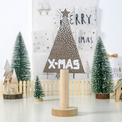

Tailored Wooden Mini Christmas Tree Desktop Ornaments Merry Christmas Party Decor