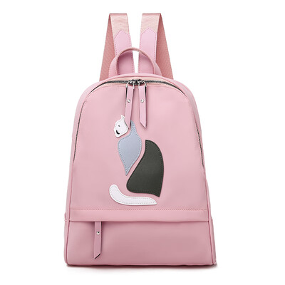 

Double shoulder bag female Xiaoqing new fashion Korean version of street large capacity leisure student backpack