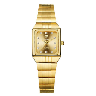

SKMEI золотые кварцевые часы для мужчин для женщин часы relogio masculino Топ Роскошный Золотой браслет наручные часы сталь женский мужской часы