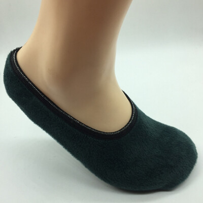 

Slipper Winter Men Ladies Indoor Floor Soft Non-slip Flock Home Shoes Sock Bling