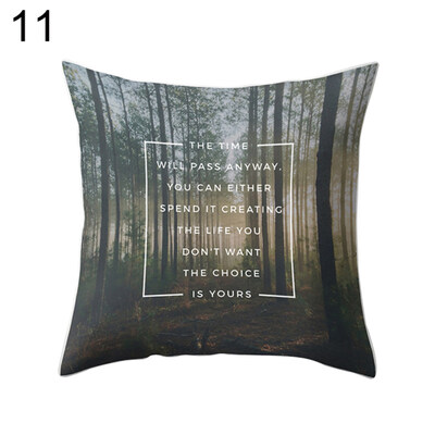 

Mountain Forest Path Tree Pillow Case Cushion Cover Sofa Bed Car Office Decor