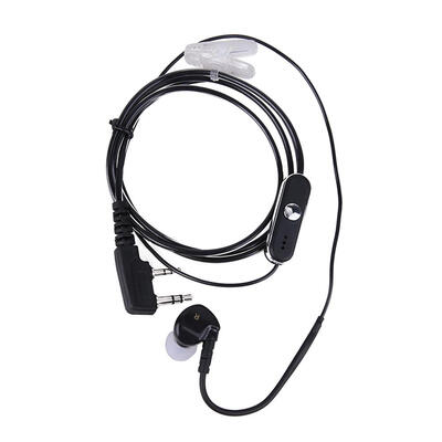 

2Pin Sports Earpiece Headset w PTT MIC for BAOFENG Retevis Radios Black