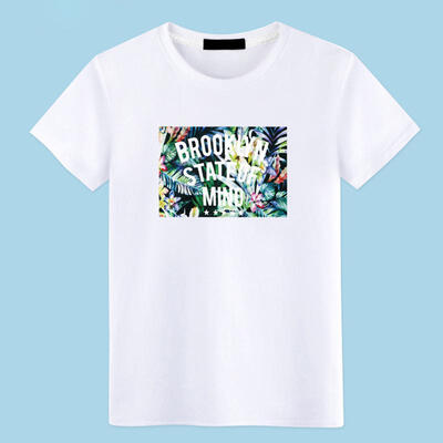 

T-shirt Mens Fashion Casual Personality T-shirt Street Hip Hop Harajuku T-shirt "Brooklyn State Of Mind" Printing New