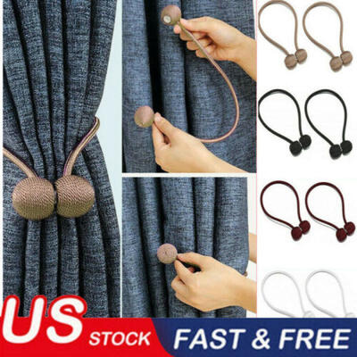 

USA Magnetic Clip Curtain Home Furniture Round Decorative Window Buckles Tieback