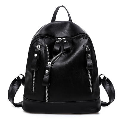 

Women Backpack Fashion Casual PU Leather Ladies Teenager Girl School Bag