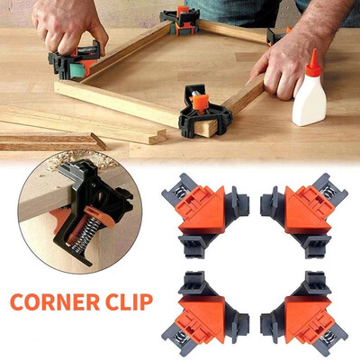 

JPGIF Corner Clamps Woodworking Locator 5-22mm Corner Clip Positioning Fixture Tool