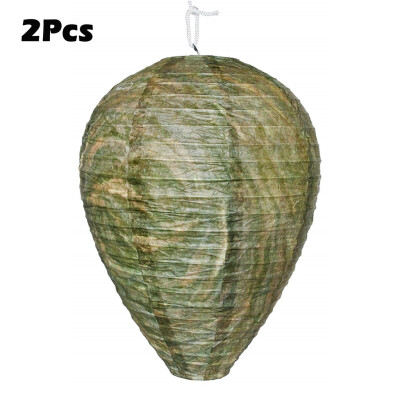 

Siaonvr 2PCS Wasp Deterrent Yellowjackets Bee Hornets Fake Wasp Nest Simulated Deterrent