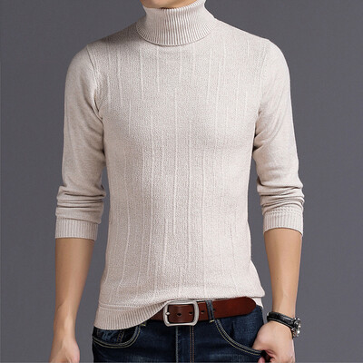 

SUNSIOM Winter Men Slim Warm Knit High Neck Pullover Jumper Sweater Top Turtleneck