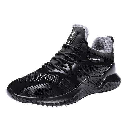 

Men Shoes Student Winter With Plush Warm Ankle Boots Fashion Wear-resisting Rubber Sole Casual Boots Big Size 39-46 Male Sneakers