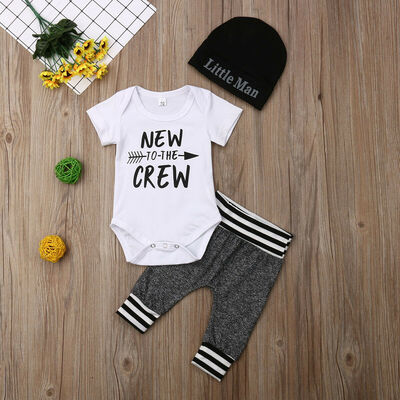 

Infant Newborn Baby Boy RomperPants Outfit Clothes Bodysuit Playsuit