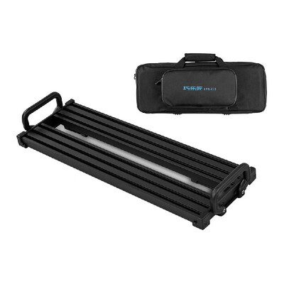 

Portable Guitar Effect Pedal Board Pedalboard Aluminum Alloy with Carry Bag  Size