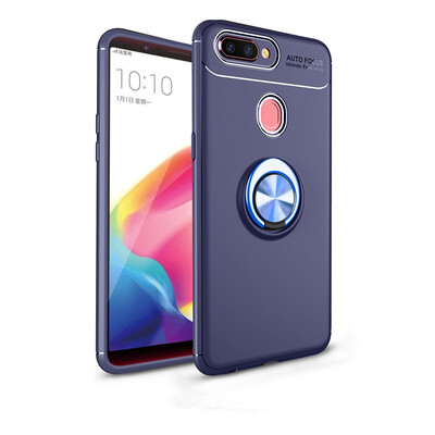 

Goowiiz Phone Case For Oppo R17R17 ProFind XK1 Luxury Metal Ring Magnetic Bracket TPU Shockproof Cooling