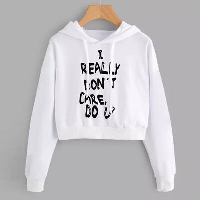 

Nomeni Womens Letters Long Sleeve Hoodie Sweatshirt Pullover Tops Blouse
