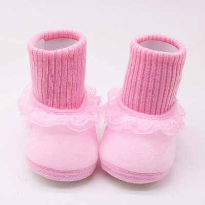 

Winter Baby Shoes Sofe Anti-slip Flower Newborn Boys Girls Shoes First Walkers Baby Moccasins