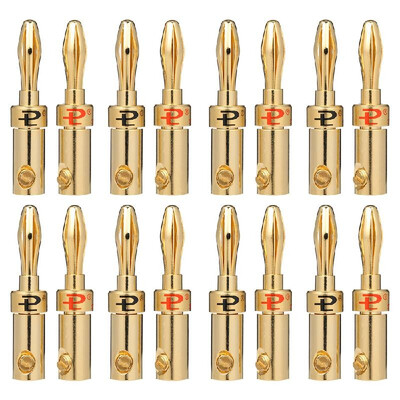 

Banana Plug Connector Corrosion-Resistant Banana Connector for Audio Video Amplifier Speaker Cable Jack