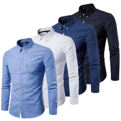 

Fashion Mens Luxury Casual Stylish Slim Fit Long Sleeve Casual Dress Shirts Tops
