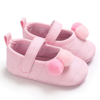 

Newborn Baby Boys Girls Shoes Ball Crib Prewalker Soft Sole Anti-slip Shoes