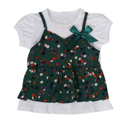 

Kids Children Girls Short Sleeve Dot Princess Dress Spring Summer Dress
