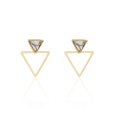 

2019 Fashion Vintage Women Handmade Earring Simple Geometric Circular Metal Earrings Girls Popular Punk Drop Earrings Jewelry
