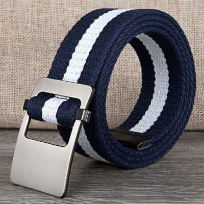 

Canvas belt fashion stripe canvas Alloy buckle Men belt trend casual Men&Women sport cowboy pants belt 110-140cm