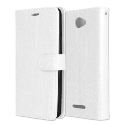 

BQ Aquaris X 3 Card Photo Frame Leather Case - White