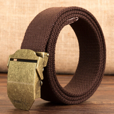 

Canvas belt Quality Alloy Automatic buckle weaving Canvas Men belt outdoor casual Men&Women belt 110-140cm