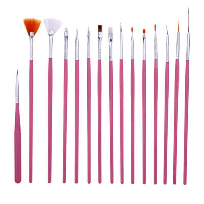 

15pcs Nail Art Lines Painting Pen Brush Set Gel Polish Tips Manicure Tools