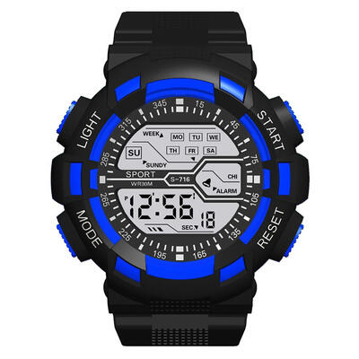 

Waterproof Digital Watch Unisex TPU Strap Luminous Electronics Wristwatch