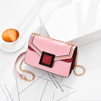 

Ladies bag 2019 summer new womens bag small square bag Korean PU leather fashion shoulder Messenger bag