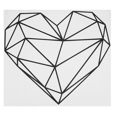 

Geometric Heart PVC Wall Sticker Art Decal Removable Mural Room Home Decor