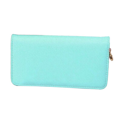 

Fashion Women Candy Color Faux Leather Clutch Wallet Long Purse Phone Holder