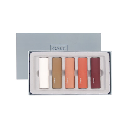

5-color Matte Lipstick Set Waterproof Smudge-proof Non-stick Cup Easy To Color Velvet Lipstick Kit